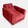 Silla Clic Clac Archer Tela Rojo