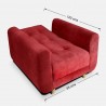 Silla Clic Clac Archer Tela Rojo