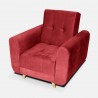 Silla Clic Clac Archer Tela Rojo