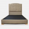 Cama Lawrence Tela Camel 100cm