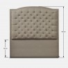 Cama Lawrence Tela Camel 100cm