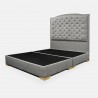 Cama Lawrence 200x200cm Tela Gris