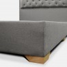 Cama Lawrence 200x200cm Tela Gris