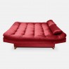 Sofacama Fendik 3 Posiciones Tela Rojo