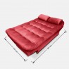 Sofacama Fendik 3 Posiciones Tela Rojo