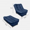 Silla Clic Clac Fendik Tela azul