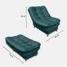 Silla Clic Clac Fendik Tela turquesa