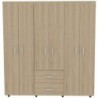 Closet Bariloche 180 X 170 X 50 Blanco + Rovere