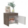 Mesa de Noche Colore Bellota + Blanco