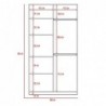 Closet Tradicion 185 X 100 X 50 Rovere + Blanco