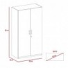 Closet Tradicion 185 X 100 X 50 Rovere + Blanco