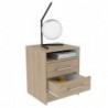 Mesa de Noche Eter Rovere + Blanco