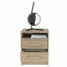 Mesa de Noche Eter Rovere + Blanco