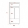 Closet Hogar 180 X 80 X 48 Bellota + Blanco