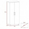 Closet Hogar 180 X 80 X 48 Bellota + Blanco
