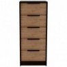 Comoda 5 Cajones Kaia Wengue + Miel