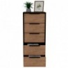 Comoda 5 Cajones Kaia Wengue + Miel