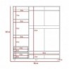 Closet Dassel 161 X 140 X 51 Wengue