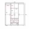 Closet Fontan 180 X 150 X 50 Negro