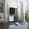 Rack para TV Valera Miel + Blanco