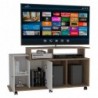 Rack para TV Valera Miel + Blanco