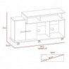 Rack para TV Valera Miel + Blanco