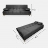 Sofacama Sabath 3 Posiciones Gris