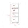 Mueble Alacena Fenix Blanco + Rovere
