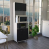 Mueble Alacena Fenix Blanco + Wengue