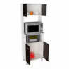 Mueble Alacena Fenix Blanco + Wengue