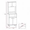 Mueble Alacena Fenix Blanco + Wengue