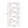 Biblioteca Noah 175 X 80 X 29 Macadamia Blanco
