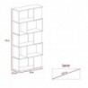 Biblioteca Noah 175 X 80 X 29 Macadamia Blanco