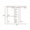 Closet Abierto Manchester 250 Blanco