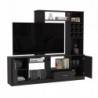 Centro de entretenimiento 200 X 180 Kava Beijing TV 60'' Wengue