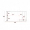 Escritorio Home Office L 160 Coñac + Wengue