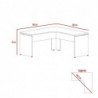 Escritorio Home Office L 160 Coñac + Wengue