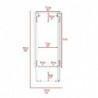 Mesa Plegable Gateleg Blanco Macadamia