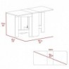 Mesa Plegable Gateleg Blanco Macadamia