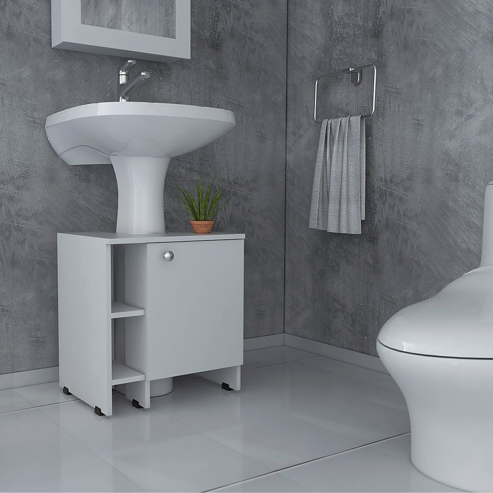 Mueble Basic para Lavamanos Blanco