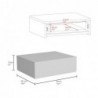 Nochero o Cajon Flotante 40 Milano Blanco