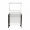 Modulo Microondas Bajo Italia Blanco + Wengue