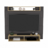 Panel TV 55 Charlotte 120 X 140 Plomo macadamia