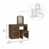 Mueble Tocador Kaia Caramelo + Wengue