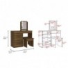 Mueble Tocador Kaia Caramelo + Wengue