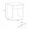 Mueble Tocador Kaia + Banca Miel Blanco