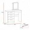 Mueble Tocador Kaia + Banca Wengue Miel
