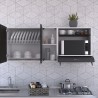 Gabinete Superior Gina Cocina Blanco + wengue