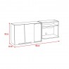 Gabinete Superior Gina Cocina Blanco + wengue