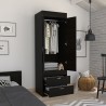 Closet Lisboa 2 Cajones Wengue
